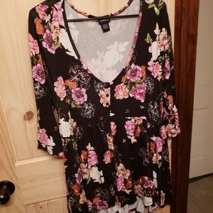 High low shirt mid sleeve